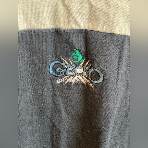Vintage Retro Gecko Hawaii Gray/Blue “Gecko Snowboards” Youth Size Large - Picture 2 of 4